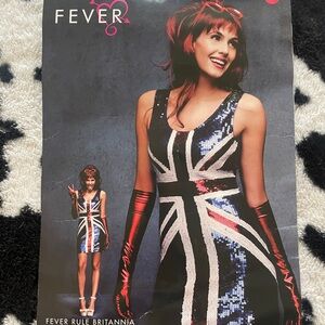 Fever Women's Union Jack Sequin Mini Dress